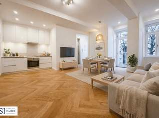 Stilvoller Erstbezug: Großzügige 4-Zimmer-Wohnung mit privater Freifläche, 591000 €, Immobilien-Wohnungen in 1070 Neubau