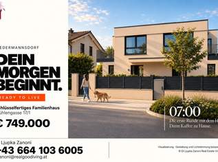 READY TO LIVE – Sensationeller Preis – noch diesen Herbst im eigenen Haus wohnen!, 749000 €, Immobilien-Häuser in 2362 Gemeinde Biedermannsdorf READY TO LIVE – Sensationeller Preis – noch diesen Herbst im eigenen Haus wohnen!, 749000 €, Immobilien-Häuser in 2362 Gemeinde Biedermannsdorf