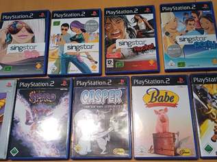 SONY PlayStation 2 Slim silber mit Spielen