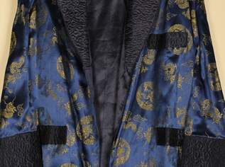 Seidenjacke / Kimono blau, Gr. XS