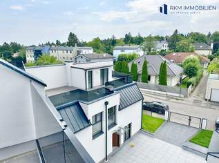 Neubau-Reihenhaus mit Garten und Dachterrasse, nahe dem Wienerwald, 918000 €, Immobilien-Häuser in 1230 Liesing