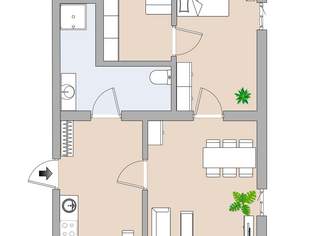 Einladende Wohnung in Wolfsberg, 684.54 €, Immobilien-Wohnungen in 9400 Wolfsberg