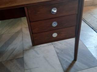 60er Jahre Schreibtisch, dänisches Design, Teak, nicht restauriert