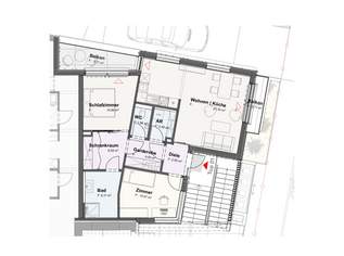 Kreuzbergl - Radetzkystraße: *ERSTBEZUG* 3-Zi-Wo mit Balkon ** Übernahme Frühjahr 2026, 1599.09 €, Immobilien-Wohnungen in 9020 