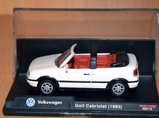 Volkswagen Golf Cabriolet 1993 weiß Maßstab 1:43, 15 €, Marktplatz-Spiele, Bastelmaterial & Modellbau in 3370 Gemeinde Ybbs an der Donau
