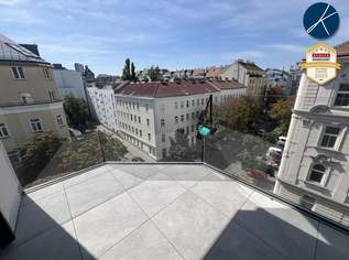 Superprojekt: ''Über den Baumwipfeln" TOP 49 MIT ZWEI TRAUMHAFTEN WEST-LOGGIEN, 628900 €, Immobilien-Wohnungen in 1100 Favoriten