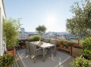 PROVISIONSFREI – Klimatisierte 5 Zimmer-Dachmaisonette inklusiver moderner Wohnküche, mit 4 Terrassen und Garagenplatz, 660000 €, Immobilien-Wohnungen in 1230 Liesing