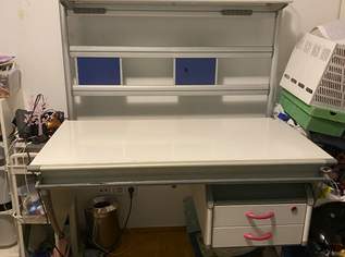 Schreibtisch von Moll mit Stuhl/Regal/Verlängerung, 150 €, Haus, Bau, Garten-Möbel & Sanitär in 1210 Floridsdorf