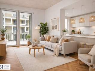 Smarter Grundrisse & Gemütliches Wohngefühl: 2 Zimmer Wohnung mit Balkon, 410000 €, Immobilien-Wohnungen in 1020 Leopoldstadt