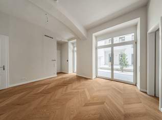 ESSENZ NO. 1 - Die neue Avantgarde des Wohnens - Traumhafte Erdgeschoß-Terrassen-Wohnung mit Gewölbedecke in revitalisiertem Altbau, 449000 €, Immobilien-Wohnungen in 1050 Margareten