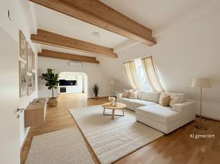 *NEUER PREIS!* 1080! 5 ZIMMER ! Schönes und frisch saniertes DG mit Balkon!, 3147.51 €, Immobilien-Wohnungen in 1080 Josefstadt