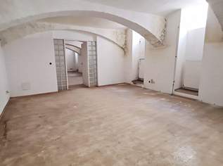 HILLERSTRASSE, straßenseitige 86 m² Lagerfläche oder Hobbyraum, 2 Räume, Parkettböden, Kellergeschoß, 498.82 €, Immobilien-Gewerbeobjekte in 1020 Leopoldstadt