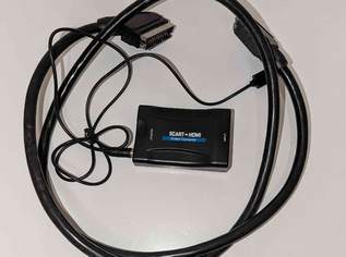 SCART zu auf HDMI Video Universal Konverter Adapter 1080P HD TV Mit USB Anschluss