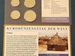 Kursmünzensatz ERITREA, 15 €, Marktplatz-Antiquitäten, Sammlerobjekte & Kunst in 2320 Rannersdorf