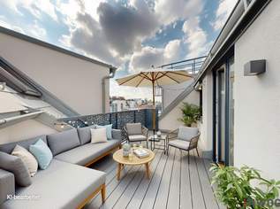 ERSTBEZUG - Traumhafte DG-Wohnung mit Weitblick und großzügiger Dachterrasse, 545000 €, Immobilien-Wohnungen in 1050 Margareten