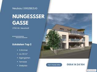 Neubauprojekt - Nungessergasse | 3 Zimmer | Terrasse & Garten | Belagsfertig | inkl. PKW-Stellplatz | TOP 2, 324500 €, Immobilien-Wohnungen in Niederösterreich Neubauprojekt - Nungessergasse | 3 Zimmer | Terrasse & Garten | Belagsfertig | inkl. PKW-Stellplatz | TOP 2, 324500 €, Immobilien-Wohnungen in Niederösterreich