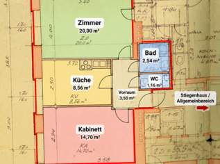 Anlagewohnung 2 Zimmer 55,57 m² in 1050 Wien - mit bestehender Mieterin Anlagewohnung 2 Zimmer 55,57 m² in 1050 Wien - mit bestehender Mieterin