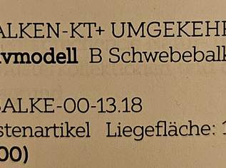 Neuwertiges massivholz Schwebebalken bett 180200 cm mit 2 Matratzen und 2 verstellbaren lattenrosten zu verkaufen