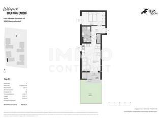 50,95qm 2Zi S-Gartenwohnung Erstbezug, ökologische Bauweise, 698.99 €, Immobilien-Wohnungen in 3200 Gemeinde Ober-Grafendorf