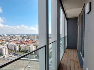 Wohnen mit Skyline-Flair – Rooftop Pool & Fitness bei der U1, 865 €, Immobilien-Wohnungen in 1220 Donaustadt