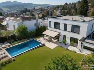 GABLITZ | modernes Einfamilienhaus mit tollem Ausblick über Gablitz | Pool | luxuriöse Ausstattung | Bj 2024 | ZELLMANN IMMOBILIEN, 1375000 €, Immobilien-Häuser in 3003 Gemeinde Gablitz