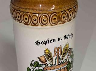  Bierkrug mit Zinndeckel, 29 €, Marktplatz-Antiquitäten, Sammlerobjekte & Kunst in 4675 Weibern