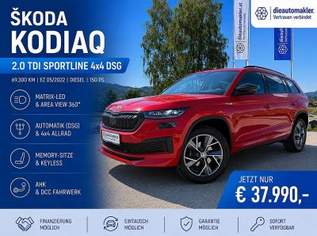 Kodiaq 2.0 TDI Sportline 4x4 DSG |MATRIX|AHK|MEMORY|, 37990 €, Auto & Fahrrad-Autos in 9300 Sankt Veit an der Glan Kodiaq 2.0 TDI Sportline 4x4 DSG |MATRIX|AHK|MEMORY|, 37990 €, Auto & Fahrrad-Autos in 9300 Sankt Veit an der Glan