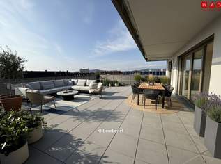 105 m² Dachterrasse für Ihr Leben im Freien – barrierefreie Komfortwohnung mit grünem Energiekonzept, 562680 €, Immobilien-Wohnungen in Oberösterreich