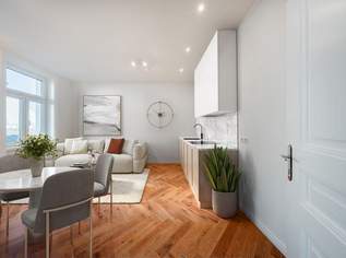 Nachhaltig mit Charme - Eleganter Altbauflair mit südwestseitiger Loggia bei zukünftiger U2, 468000 €, Immobilien-Wohnungen in 1050 Margareten