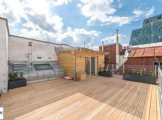 Stilvolle Dachgeschoss-Maisonette mit ca. 37 m² Terrasse, Klimaanlage & Altbaucharme bei Wien Mitte, 2667.72 €, Immobilien-Wohnungen in 1030 Landstraße