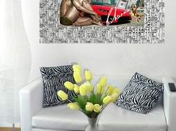 RIHANNA in Dubai.  Signierte Wanddekoration. Rihanna Souvenir. Geschenkidee! Wandbild für Wohnraum, Küche, Bad, Schlafzimmer! Import. NEU!  , 24.9 €, Haus, Bau, Garten-Geschirr & Deko in 1300 Schwechat