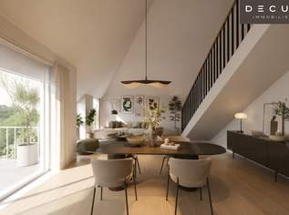| 4 ZIMMER PENTHOUSE | EXKLUSIVER ERSTBEZUG AUF 2 EBENEN MIT TERRASSE & LOGGIA | 1. & 2. DACHGESCHOSS |, 999000 €, Immobilien-Wohnungen in 1230 Liesing
