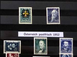 Österreich  postfrisch von 1951-1954, 206 €, Marktplatz-Sammlungen & Haushaltsauflösungen in 8054 Graz