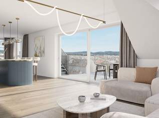 THE ARIK - Urban und Grün – 4 Zimmer im DG mit Freiraum, 929100 €, Immobilien-Wohnungen in 1160 Ottakring