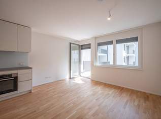 ASG IV-Qualitatives Wohnen in urbaner Lage: hochwertiger 1-Zimmer ERSTBEZUG mit Balkon! Tischler-Einbaumöbel! +Provisionsfrei+, 1044.01 €, Immobilien-Wohnungen in 1120 Meidling
