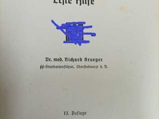 Amtliches Unterrichtsbuch über Erste Hilfe 1941, 10 €, Marktplatz-Antiquitäten, Sammlerobjekte & Kunst in 7571 Rudersdorf