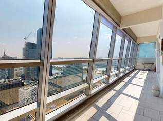 Extravagantes Penthouse an der Donau mit fantastischem Wienblick, 4950 €, Immobilien-Wohnungen in 1220 Donaustadt