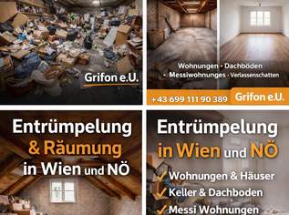 Entrümpelung Wien & NÖ – Wohnung, Keller, Haus Räumung, Dienstleister & Stellen-Dienstleister in 2344 Gemeinde Maria Enzersdorf