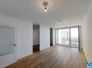 16.OG im MYSKY: 2-Zimmer-Wohnung mit Balkon und sensationellem Weitblick!, 929.95 €, Immobilien-Wohnungen in 1100 Favoriten