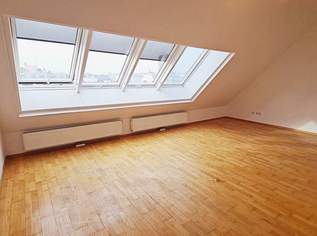 DACHGESCHOSS, INNSTRASSE, sonnige 76 m2 Neubau, 2 Zimmer, Wohnküche, Wannenbad, Parketten, WG-geeignet, 1370.38 €, Immobilien-Wohnungen in 1200 Brigittenau