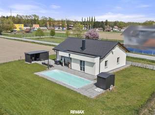 Moderner Town & Country Bungalow mit Pool, Carport und großzügigem Eigengrund in sonniger Lage, 389000 €, Immobilien-Häuser in 8443 Prarath