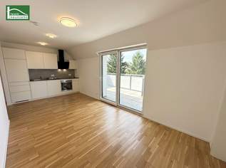 Wohnen im Grünen! Klimatisierte Wohnung mit Weitblick und großer Terrasse in Essling! Lobau und Kirschenallee ums Eck!, 242900 €, Immobilien-Wohnungen in 1220 Donaustadt