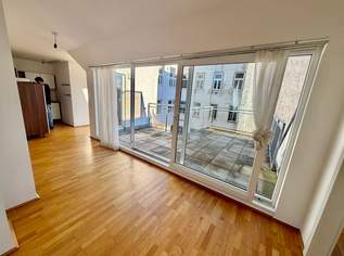 Modernes Dachgeschoss mit großer Terrasse – 3 Zimmer – 64 m² + 20 m² Terrasse – 1060 Wien (Provisionsfrei), 449000 €, Immobilien-Wohnungen in 1060 Mariahilf