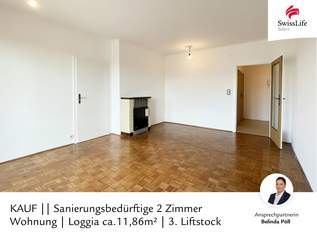 Sanierungsbedürftige 2 Zimmer Wohnung | Loggia ca.11,86m² | 3. Liftstock, 199950 €, Immobilien-Wohnungen in 1200 Brigittenau