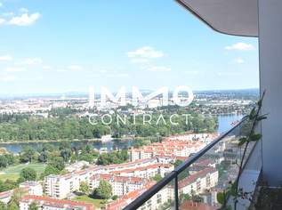 Luxuriös und exklusiv! Sauna, Pool, Fitness. Großer Balkon mit Weitblick Provisionsfrei, 2141.48 €, Immobilien-Wohnungen in 1220 Donaustadt
