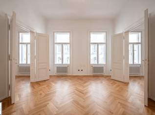 Altbauflair trifft Citynähe: schöne 4 Zimmer Wohnung in beliebter Lage - ERSTBEZUG nach Sanierung - bezugsfertig, 2490 €, Immobilien-Wohnungen in 1060 Mariahilf
