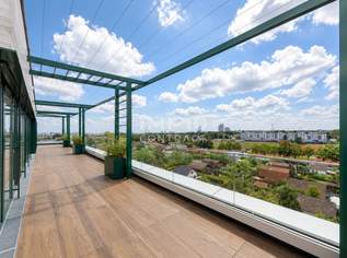 Exklusives Penthouse mit 90m2 Panoramaterrasse: Provisionsfrei: Wohnung + Büro mit luxuriöser Ausstattung, 1200000 €, Immobilien-Wohnungen in 1100 Favoriten