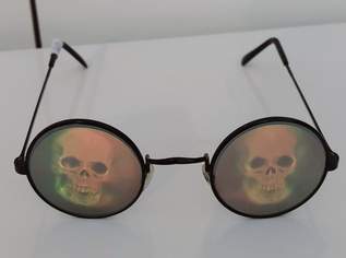 Totenkopf Brille 3D Effekte Rarität aus den 80ern Totenkopf Brille 3D Effekte Rarität aus den 80ern