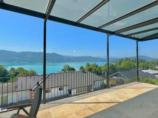 Privates Wörthersee-Panorama auf höchstem Niveau – Penthouse in der Villa Onda mit Sauna & 2xTG, 1490000 €, Immobilien-Wohnungen in 9201 Krumpendorf