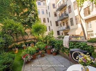 4-Zimmer (WG) Wohnung mit ruhiger Innenhofterrasse | möbliert oder unmöbliert, 2503.24 €, Immobilien-Wohnungen in 1080 Josefstadt